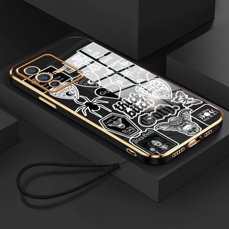 Casing Hp Untuk VIVO V23 5G V23i 5G V23E 5G V23E 4G Case aneh Kasing Kesing tali berlapis pelindung 