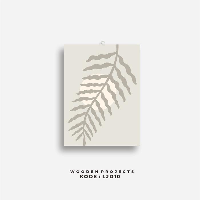 Wooden Projects Walldecor Dekorasi Ruang Tamu Pajangan Dinding Japandi Series - LJD Besi Gantungan