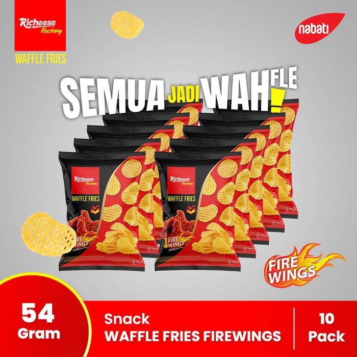 

Waffle Fries Fire Wings 54 Gram - 10 Pcs