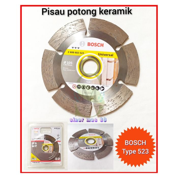 PISAU POTONG KERAMIK BOSCH 105 MM - DIAMOND WHELL BOSCH ORIGINAL MURAH
