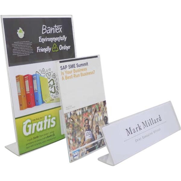 

Acrylic Slanted Sign Holder A4 Bantex