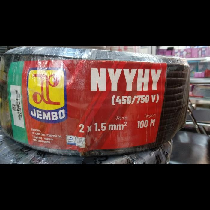 Kabel Nyyhy 2X1.5 2X1,5 Jembo @100 Meter