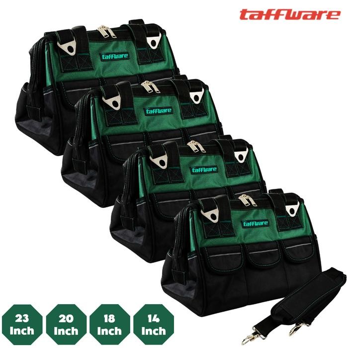 Tool Bag Besar Tas Perkakas Multifungsi Taffware 14 18 20 23 Inch Toolkit Storage Waterproof