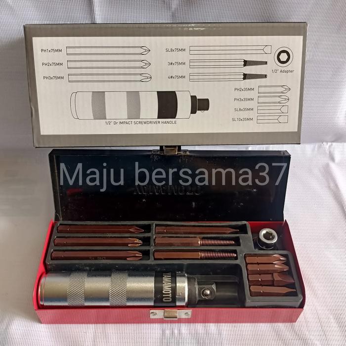 READY Obeng ketok 12pc yamamoto std japan obeng keto yamamoto 12pcs