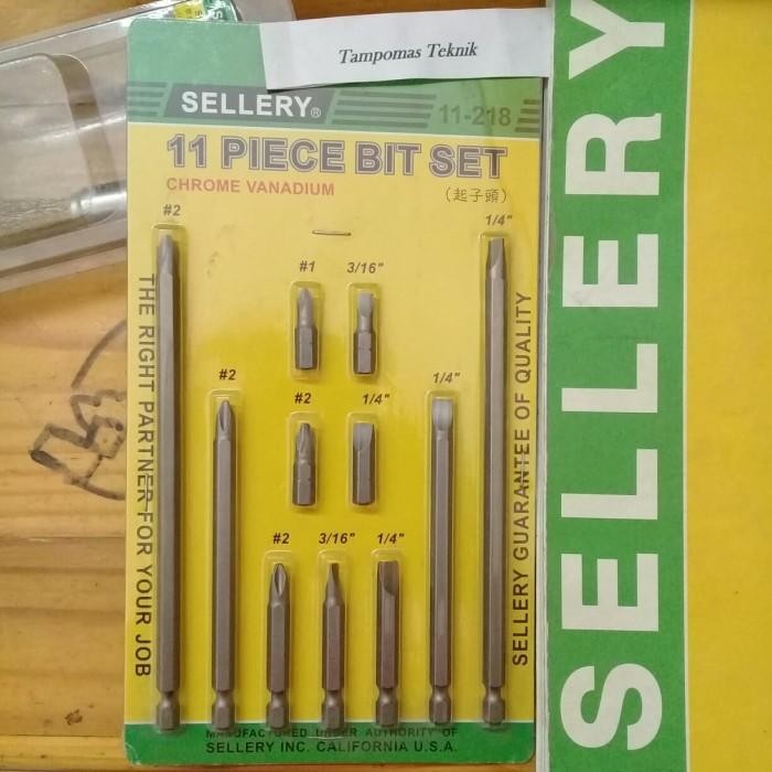 READY Mata Obeng Set 11pcs Panjang Sellery Bit Set Obeng Magnetic Mata Bor