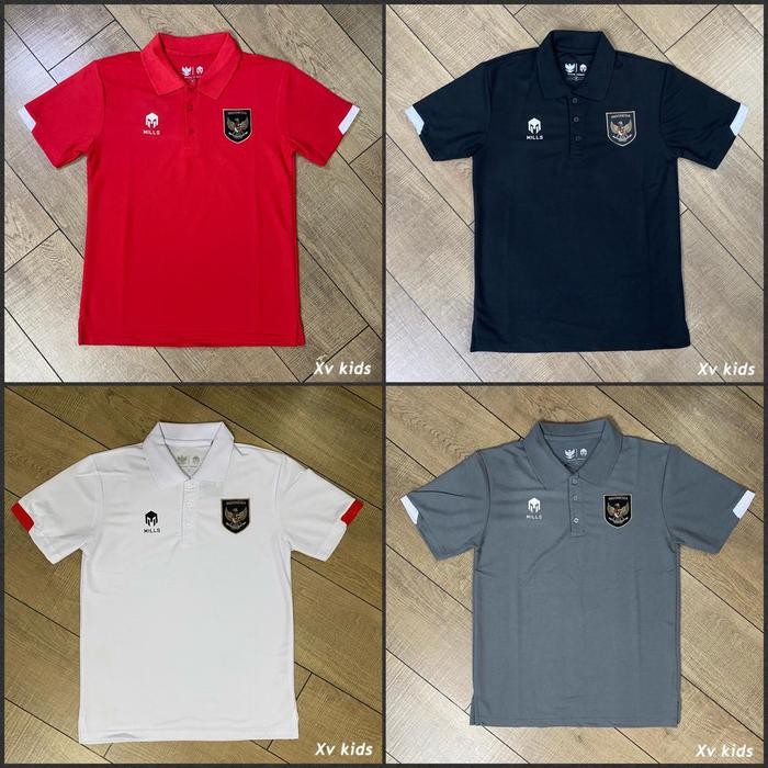 B13J Polo Shirt Timnas Indonesia Kaos Kerah Timnas Indonesia Wangki Timnas