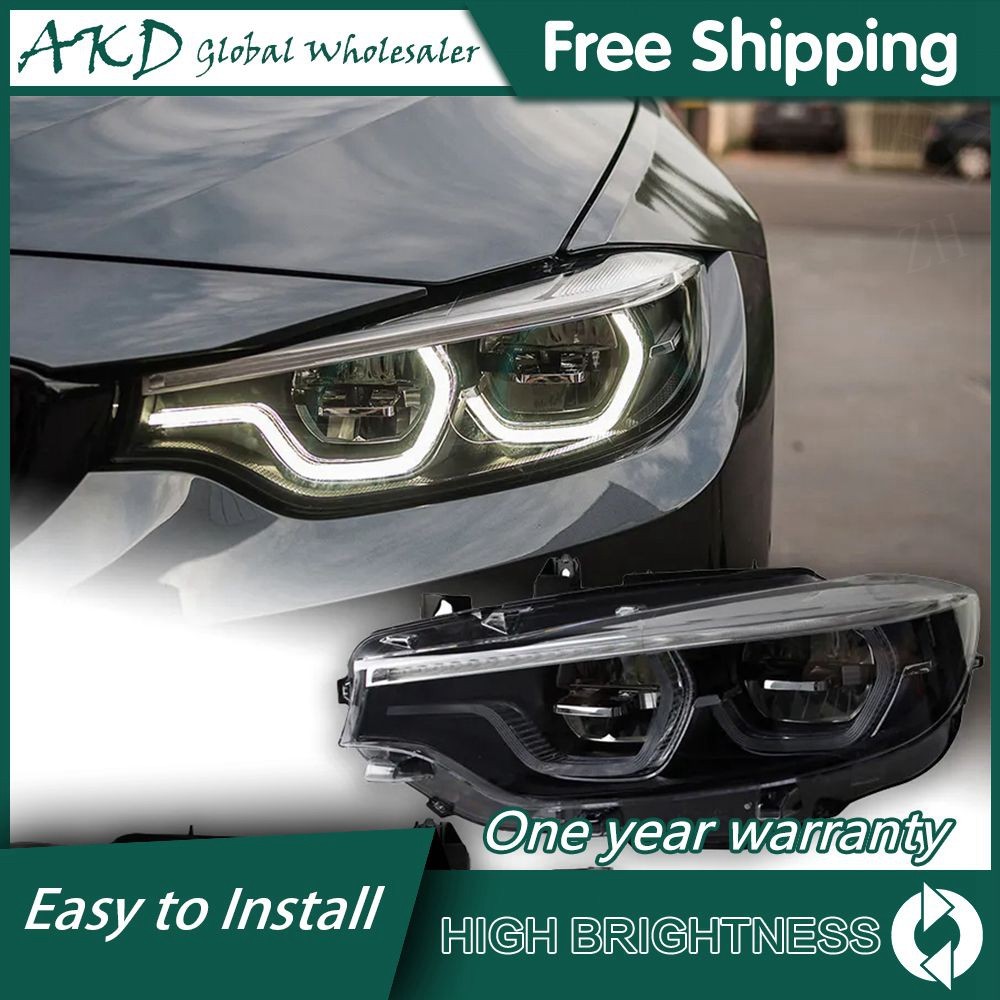 Car For BMW 4 Series F32 M4 2012-2019 Headlights DRL Hella LED Bi