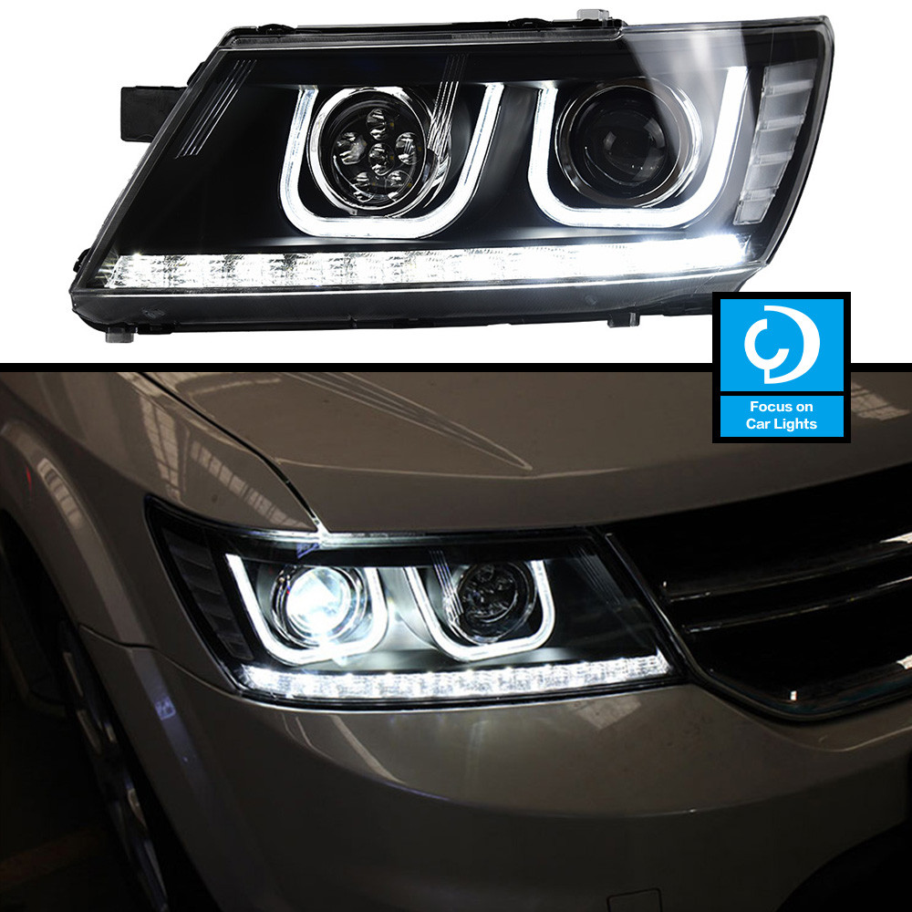 Car Front Headlight For Dodge JCUV Journey Freemont 2008-2019 LED