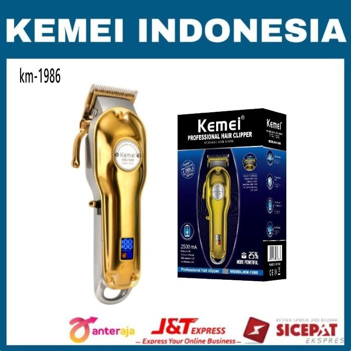 Kemei Km 1986 Premium Alat Mesin Cukur Rambut Kemei Km-1986