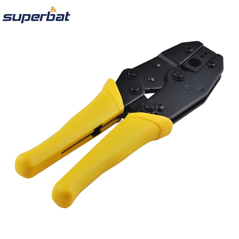 Superbat Yellow Crimper Crimping Tool for Coaxial Cable RG8 RG11 RG213 LMR400 RG316 RG174 SMA N MCX 