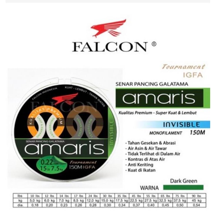 Senar Pancing Falcon Amaris150 Meter