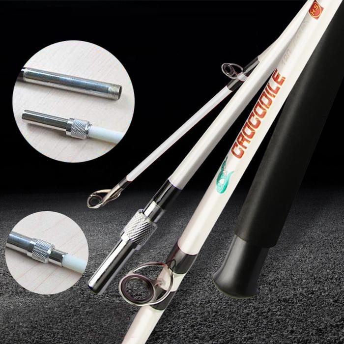 Joran Sambung Dua Shock Drat Sock Fiber Solid Medium Hard 6Lbs 120 180