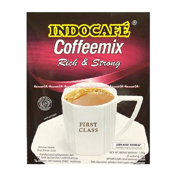 

NWFK Indocafe Coffeemix 5Sachet Rich & Strong First Class Lebih Kuat Kopinya Kopi Indo Cafe