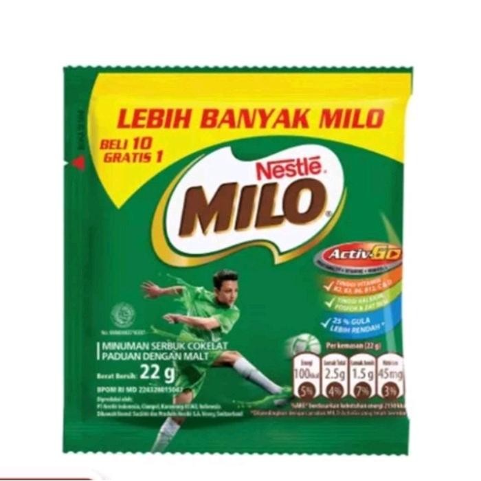 

NWFK Susu Milo Renceng Isi 10 Sachet 22 Gr Renceng Coklat