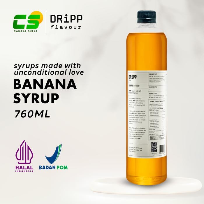 

8SXE Dripp Sirup / Syrup - Banana Syrup 760 Ml (Sirup Pisang)