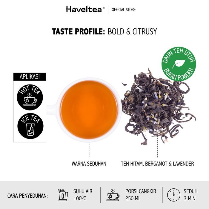 

8SXE Lady Grey Pouch Cocodeli By Haveltea Organic Teh Hitam Bergamot