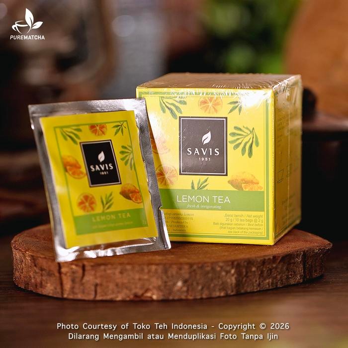 

8SXE Savis Tea - Lemon Tea Box Isi 10Tb Fruity Tea Premium Teh Rasa Buah Lemon