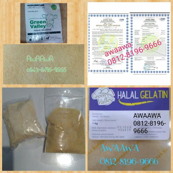 

Ready 100 Gr Serbuk Bubuk Murni Gelatin Gelatine Powder Sapi Halal Mui
