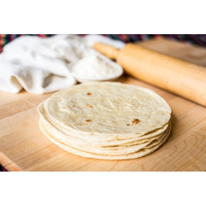

Ready White Flour Tortilla Frozen (Kulit Kebab), 17Cm, Sehat,No Sugar,Vegan