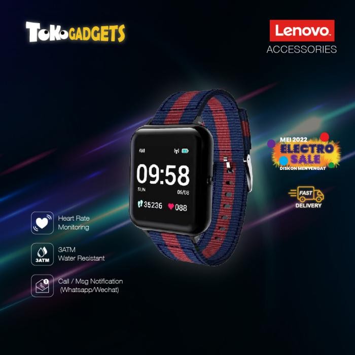 SK6C Lenovo S2 Smartwatch - Black
