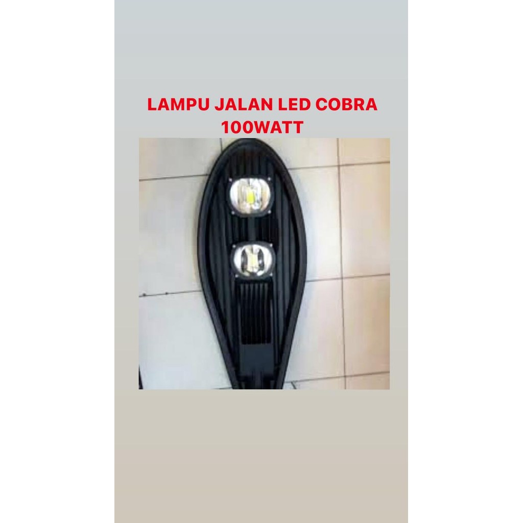 Populer Lampu Jalan Led Cobra 100 Watt Lampu Pju 100Watt Pju
