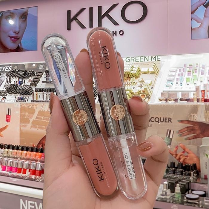 MJFQ Kiko Milano Liquid Lip Gloss 6Ml Unlimited Double Touch Lipstick/Lipstik Long Lasting