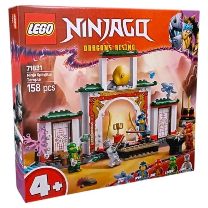 Mainan Anak Lego Ninjago Ninja Spinjitzu Temple 4 Minifigures Building Bricks