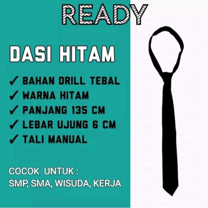 DASI HITAM/DASI OSPEK/DASI KERJA/DASI WISUDA Elegan *