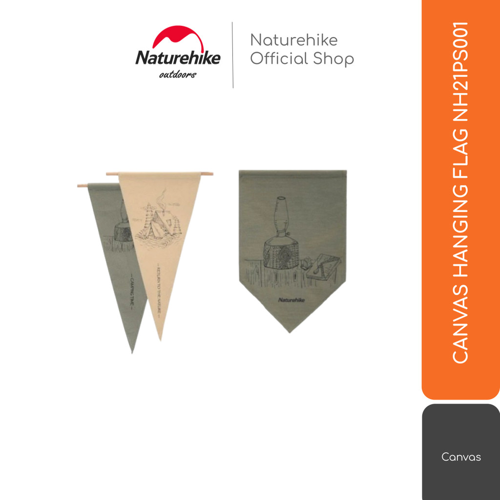 BENDERA HIAS TENDA CAMPING / GLAMPING CANVAS HANGING FLAG NATUREHIKE NH21PS001