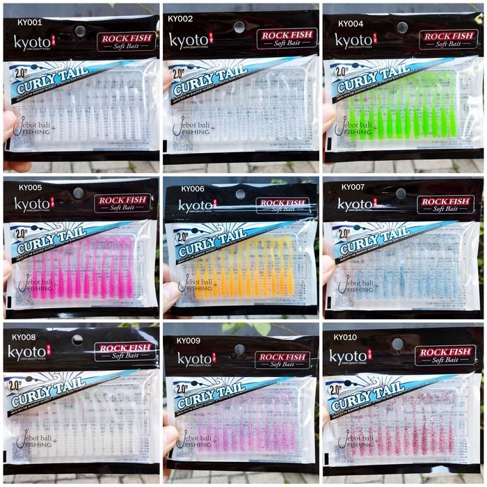 Softlure Kyoto Curly Tail - Umpan Pancing Casting UL Soft Lure Curly