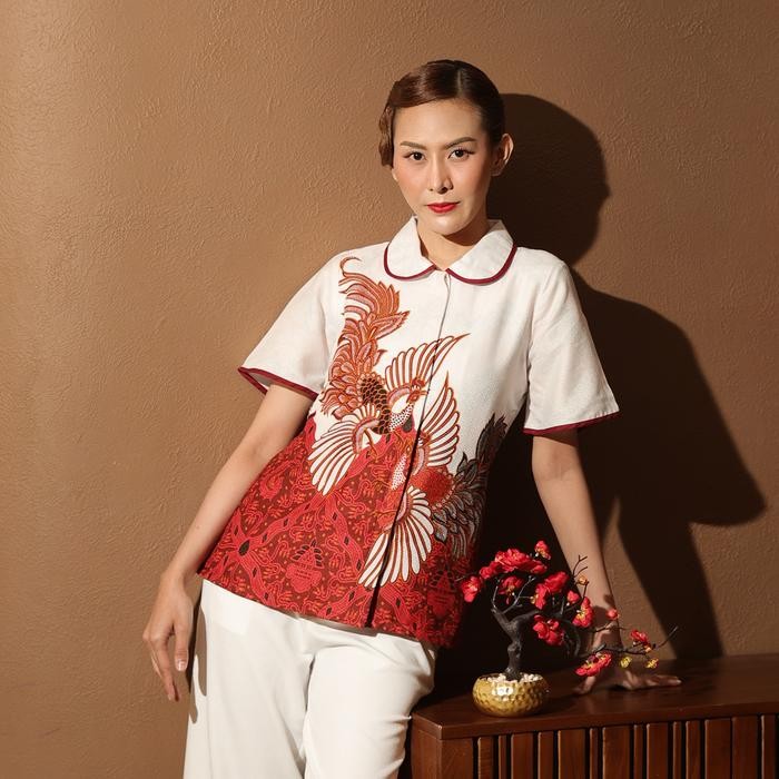 Hadinata Batik Wanita Dobby Blouse Hanaya Handara *