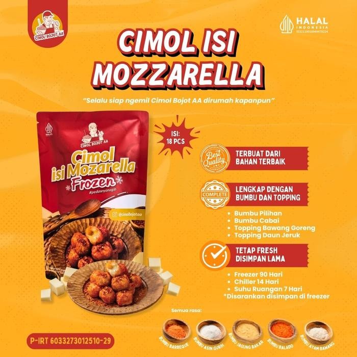 

Cimol Bojot Aa Isi Mozzarella Daun Jeruk Frozen Food Instant