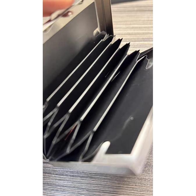 

Maison Margiela 11 Logo Business Card Holder Palladium Brushed