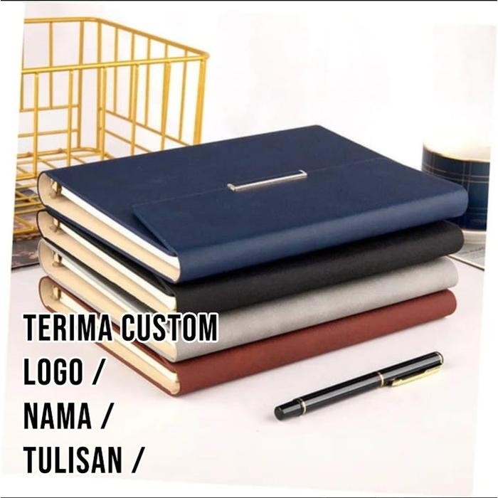 

AC-18 Notebook A5 Exclusive Buku Tulis Buku Souvenir Buku Binder 6 Lobang Premium Custom Buku