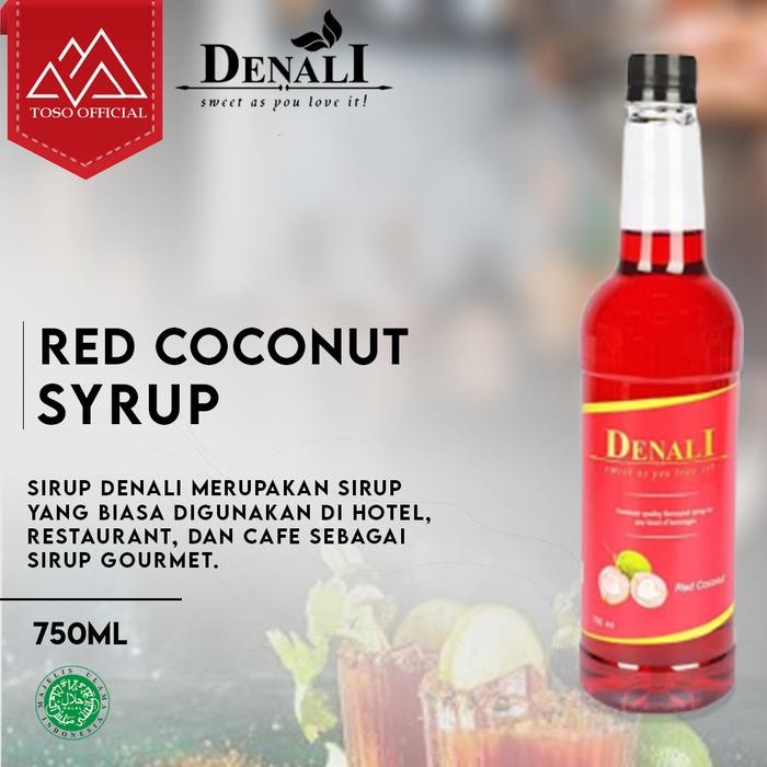 

Terlaris!! Denali Sirup Flavour Red Coconut Syrup 750Ml Syrup