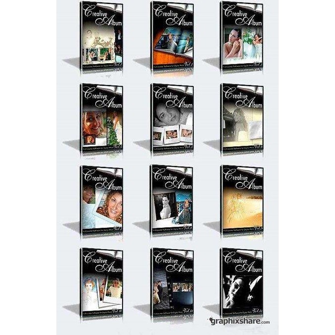 Template Kolase Wedding Creative Album vol. 1-12