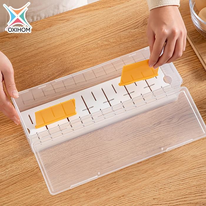 

Oxihom Kotak Penyimpanan Tempat Sendok Tempat Make Up Tempat Sayur Buah Plastik