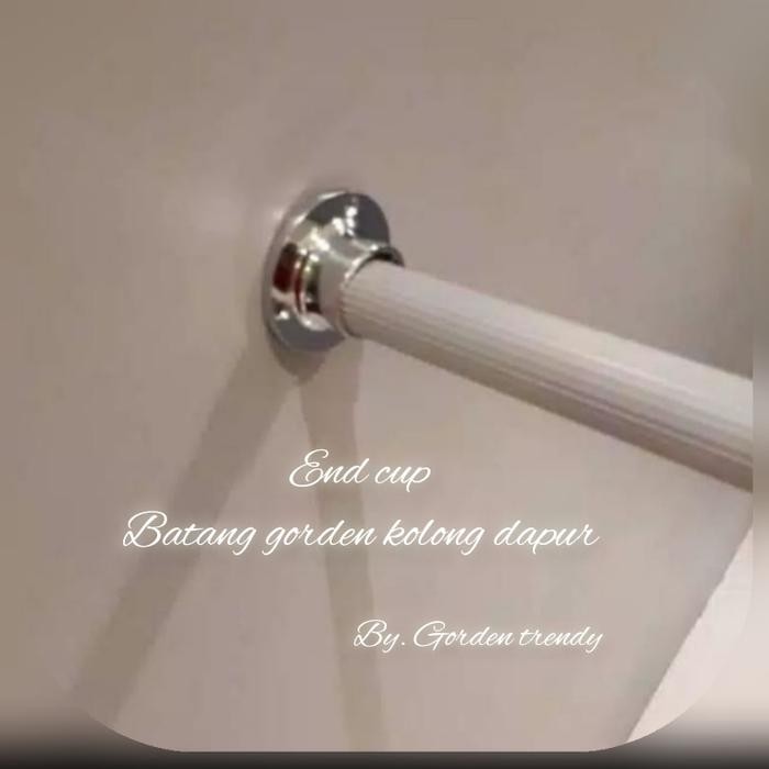 PREMIUM Batang rel gorden minimalis/ Besi kolong dapur satu set ring block