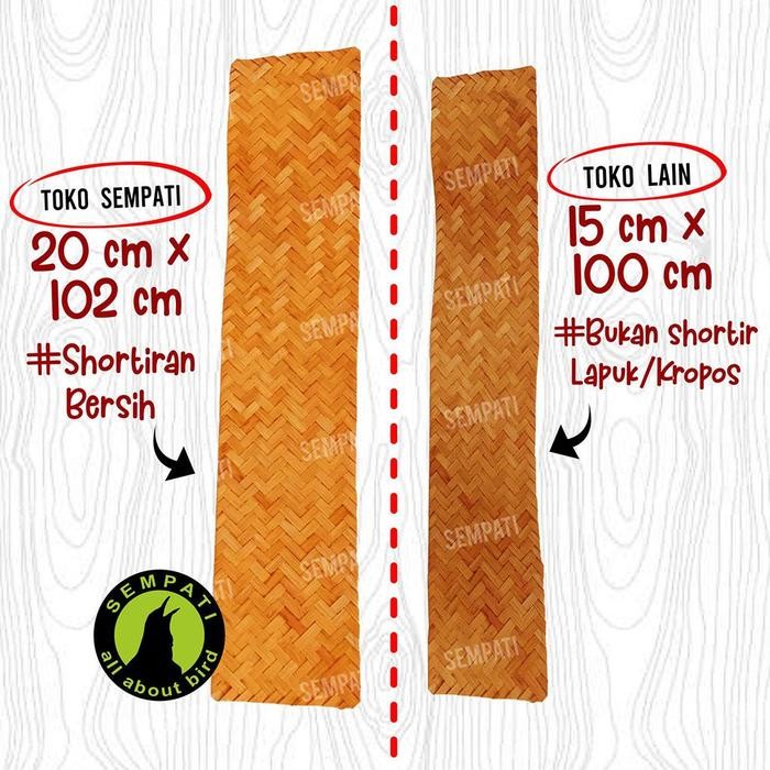PREMIUM SEMPATI Besek Walet Sirip Sarang Walet Besek Anyaman Bambu Panjang Besek Anyaman Pelapis