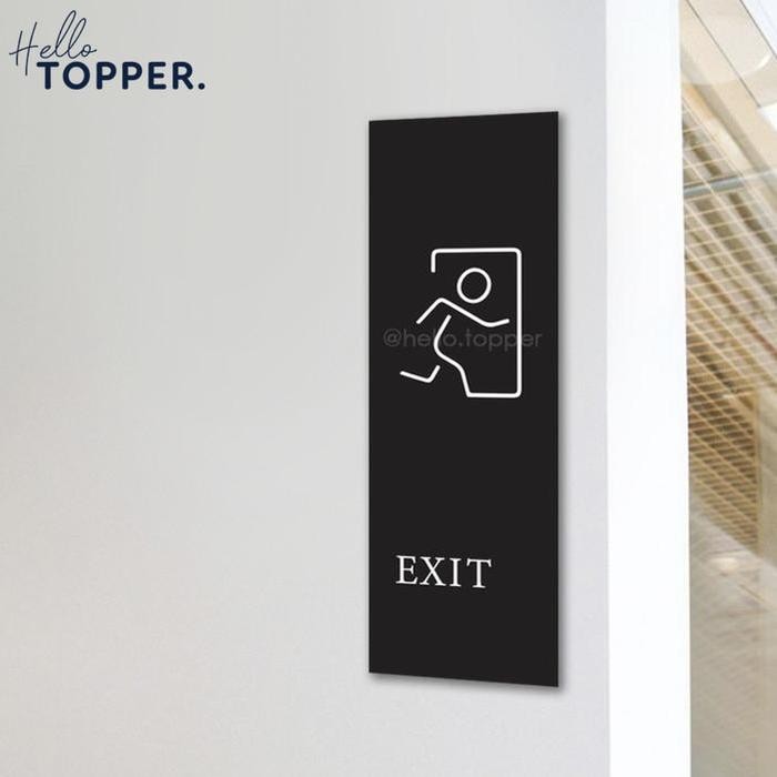 

Sign Board Pintu Exit Keluar Acrylic UV Print Potrait