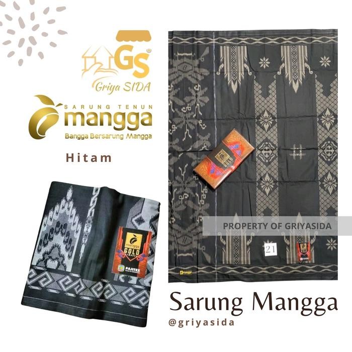 (Expert) Sarung mangga gold kembang premium sarung tenun mangga
