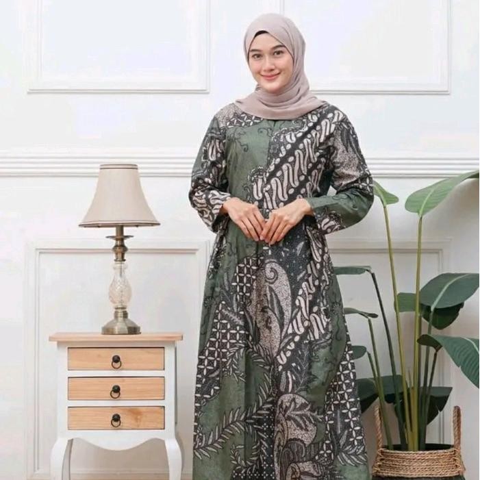 (Expert) Gamis batik busui jumbo Ld 100 LD 110 LD 120 LD130 Baju wanita muslimah