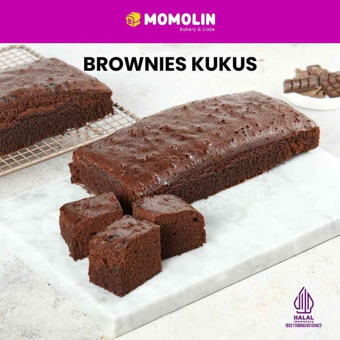

OR6T Momolin Bakery -Brownies Kukus Cokelat - Brownies Kukus Premium - Brownies Lembut -