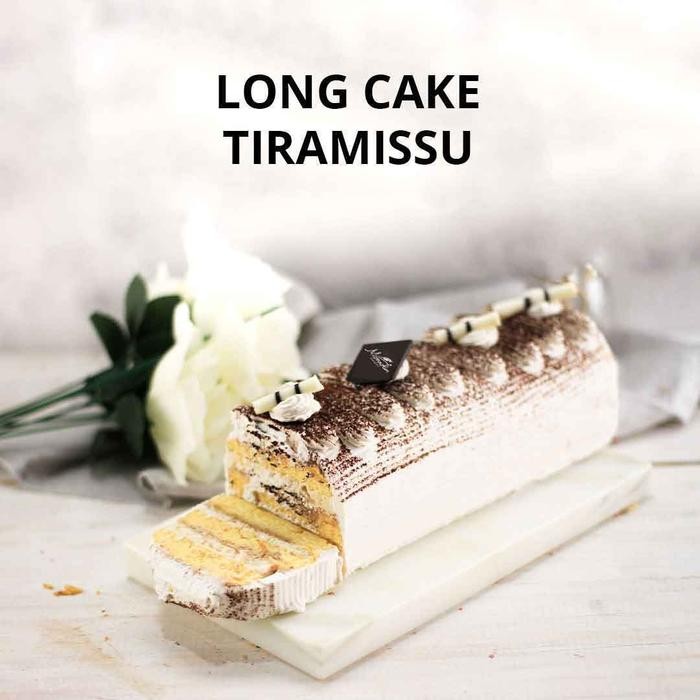 

OR6T Momolin Bakery Long Cake Tiramissu - Bolu Gulung - Sponge Cake - Kue