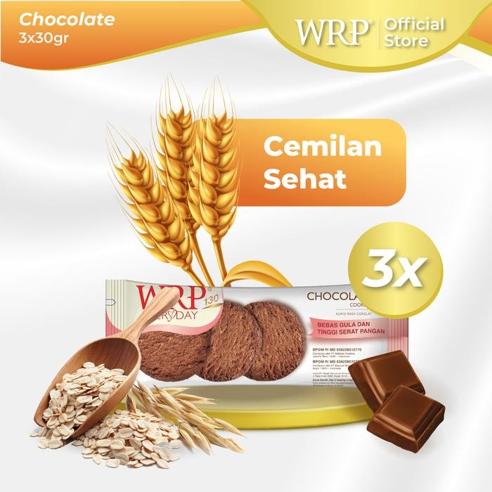 

OR6T Wrp Cookies Chocolate 3 X 30 G-Cemilan Sehat