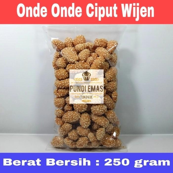 

OR6T Kue Ketawa Onde Onde Ciput Wijen / Marie Wijen Berat Bersih 250 Gram