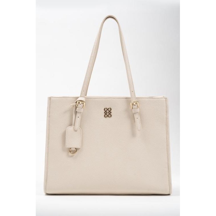 Pomelo. Odette Pomelo Tote Bag - Beige