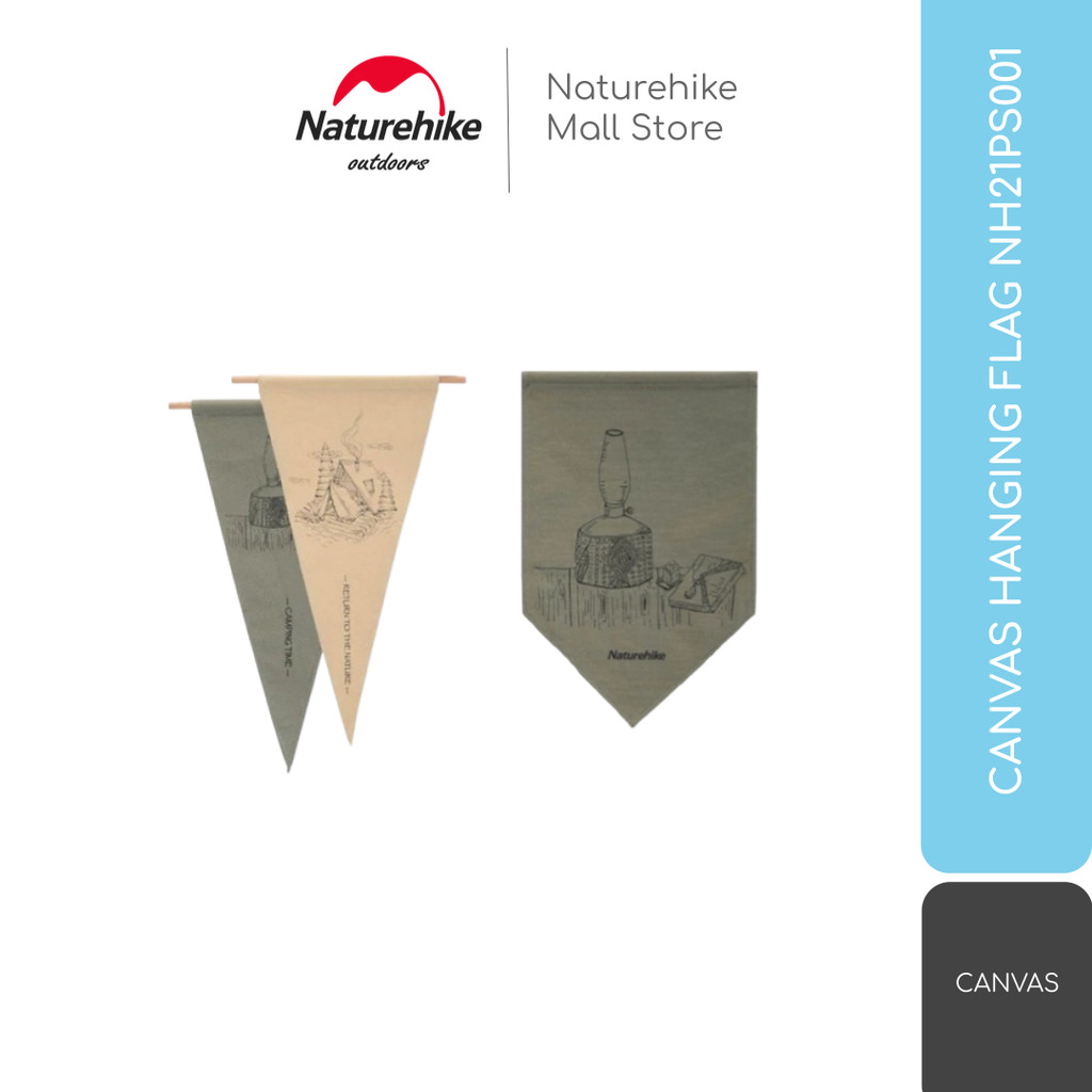 BENDERA HIAS TENDA CAMPING / GLAMPING CANVAS HANGING FLAG NATUREHIKE NH21PS001