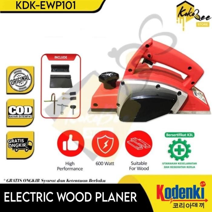 TERLARIS KODENKI Mesin Serut Ketam Planner Listrik Electric Planner Mesin Serut Kayu Alat Planer