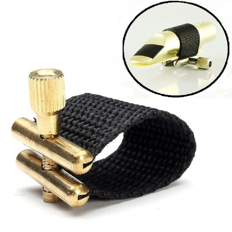 daniaastoree Fabric Ligature for Alto Saxophone Mouthpiece for Standard Sax Metal Mouthpiece Musical